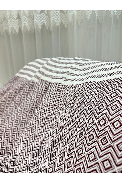 Özlü Home Husa de canapea de lux cu model diamant de cedru rosu Claret 180 X 220 rosu Claret