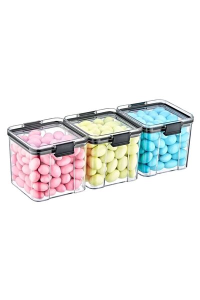 Genel Markalar Saklama Kapları - 3'lü Set Orta 3 X 700 ml