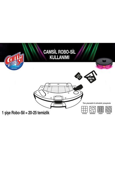 CAMSİL Camsil Robo-Sil Yüzey Temizleyici Çam 900 ml 2'li