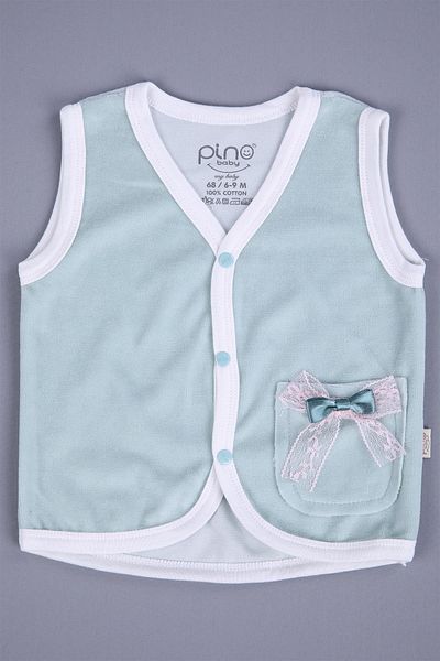 Babyhola Baby Girl and Boy Velvet Printed Vest with Pockets 3298
