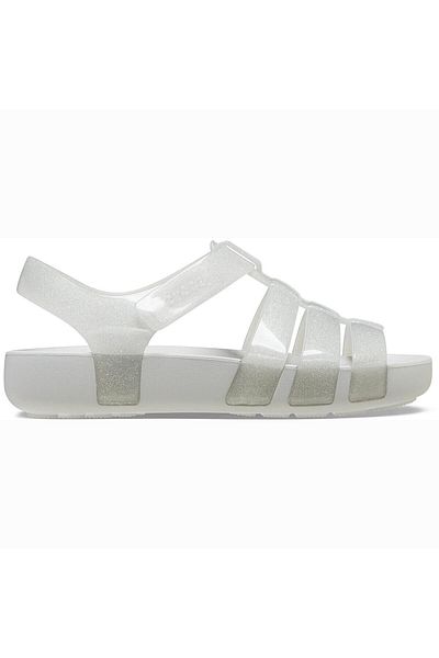 Crocs شبشب إيزابيلا جليتر كيه للأطفال -209836-0ıc بريق فضي