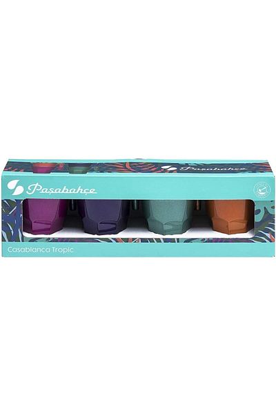 Paşabahçe Casablanca Metallic Series Live 4-Piece Espresso Cup