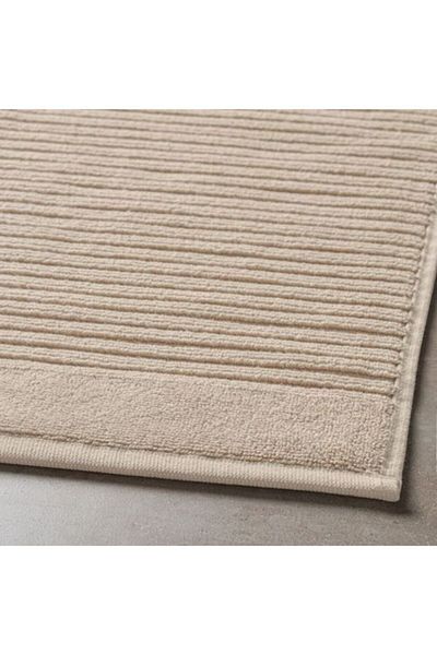 IKEA دواسة حمام قطن مقاس 50x80 سم لون بيج