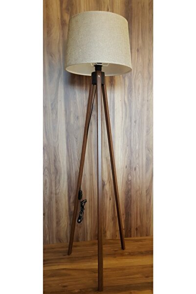 MODA35 Krem Kahve Lambader 3 Ayaklı AL802