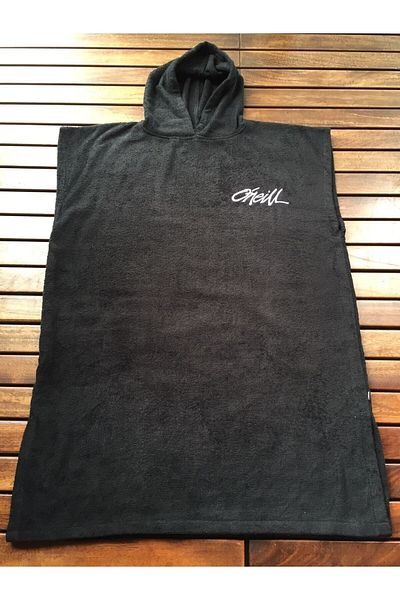 Sole Rosa Πετσέτα Surf Poncho Μαύρη πετσέτα παραλίας