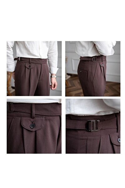 town walker Erkek İtalyan Kesim Ayarlanabilir Kemerli Harvest Pantolon