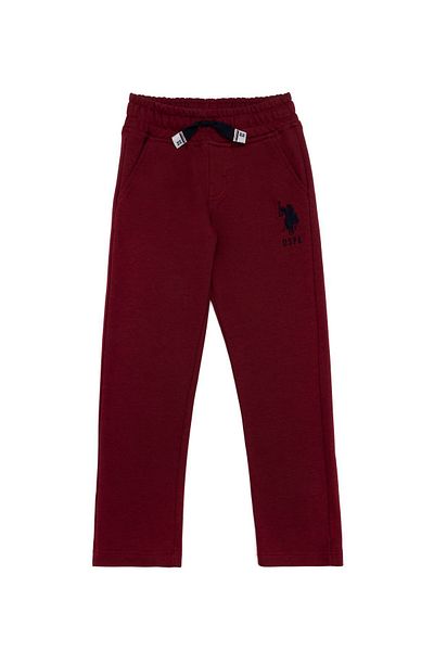 U.S. Polo Assn. Πλεκτό παντελόνι για αγόρι μπορντό