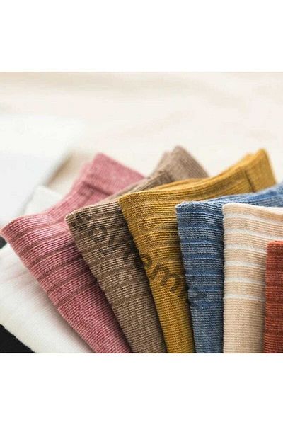 SOYTEMİZ Booties Socks Comfortable Flexible Cotton 8 Pairs