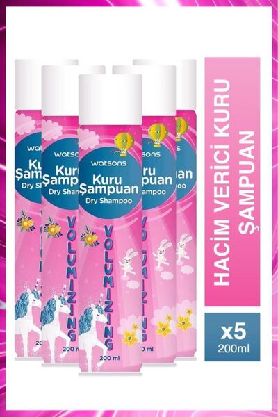 Watsons Hacim Verici Kuru Şampuan 200 ml 5 Adet