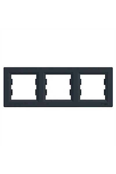 Schneider Electric Schneider Eph5800371 - Asfora 3-Piece Anthracite Horizontal Frame Set