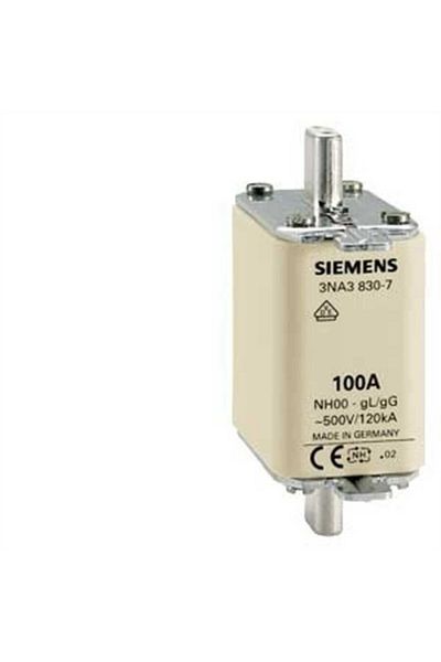Siemens 3na3832 Steatite Ceramic Body Fuse Spark Plug - 125a Size, 00 Width, with Nh Blade