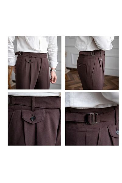 town walker Italian Cut Men's Harvest Trousers - Adjustable Belt