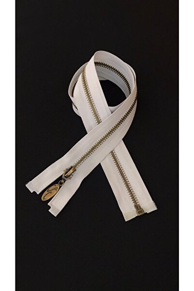 Ozpas Fermuar Açık Gri Metal Diş 63cm