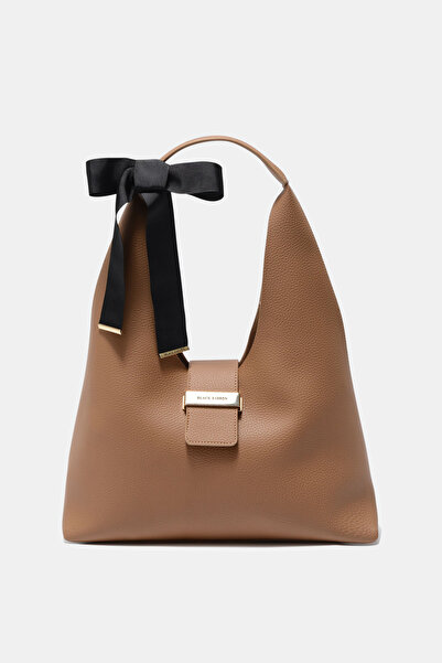 Black Ribbon Geantă de damă Victoria Maxi Camel Geantă mare de umăr