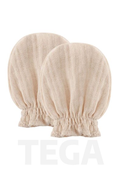 TEGA Newborn 4-Piece Gloves & Baby Girl & Boy Gloves 100% Cotton Muslin Fabric