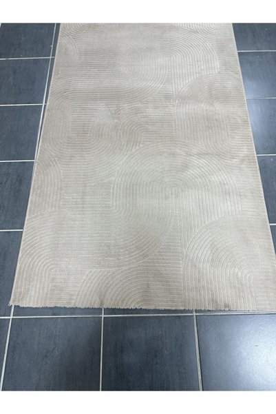 Merinos Leaf Joy Kaymaz Taban Rölyef Bej Halı