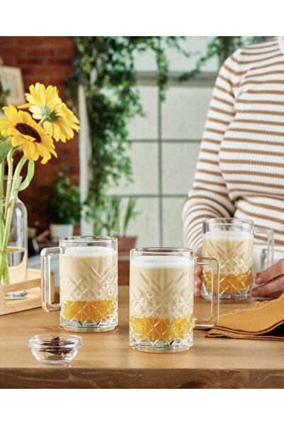 FAYA HOME 6 قطع من كوب شاي باشابتشي تايمليس 55472 بمقبض وكوب نسكافيه تايمليس ...