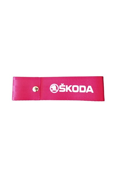 otodemir Çeki Ipi Skoda Tampon Süsü Kırmızı Çeki Ipi Skoda Tampon