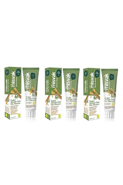 MT Eyüp Sabri Tuncer - Natural Miswac Extract Toothpaste 75 Ml X 3 Pieces
