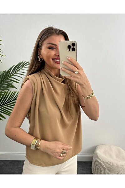 viyan butik Omzu Vatkalı Bluz