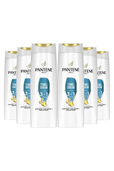Pantene 350 ml 6 Pieces Basic Care Shampoo - in 1