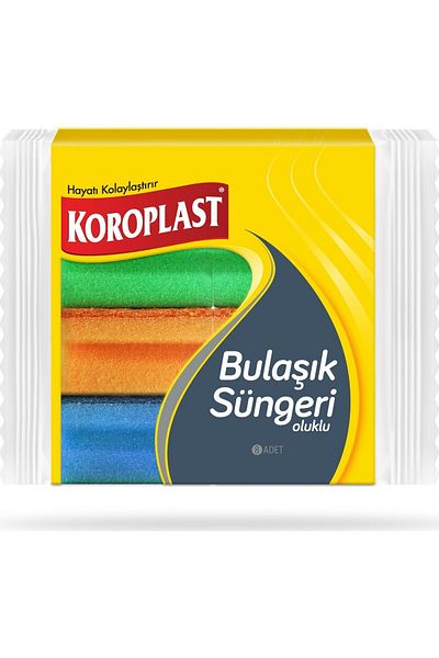 Koroplast 8 x 2 Pack Corrugated DiSh Sponge