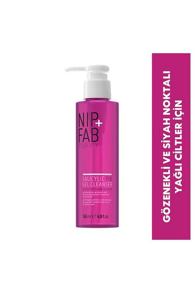 NIP+FAB Salicylic Acid Fix Face Wash Gel for Oily Skin 145 ml