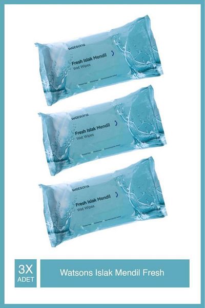 Watsons Wet Wipes 50s Fresh Tr X3 Pieces