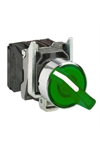 Schneider Electric شنايدر Xb4bk133m5 زر مزلاج أخضر 22 مم - 230 فولت