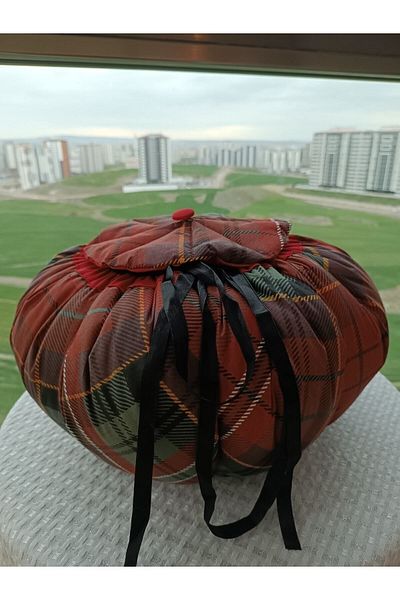 Ayşemce Yogurt, dough Proofing Bag Cover Cushion Plaid Patterned