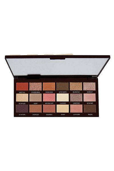 I HEART REVOLUTION Nudes 18-Piece Chocolate Matte and Shimmering Eyeshadow Palette