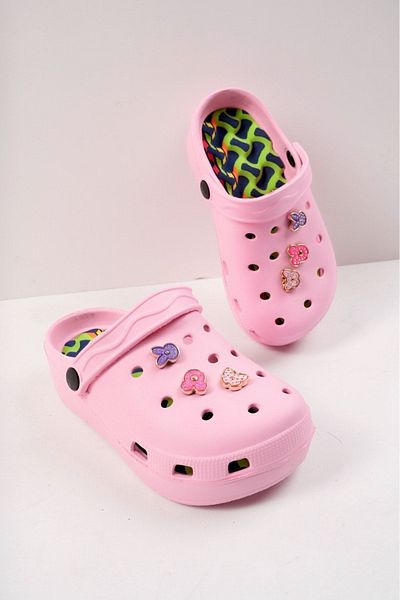 LUCKY COLLECTİON Massage Sole High-Scale Stone Children's Slippers