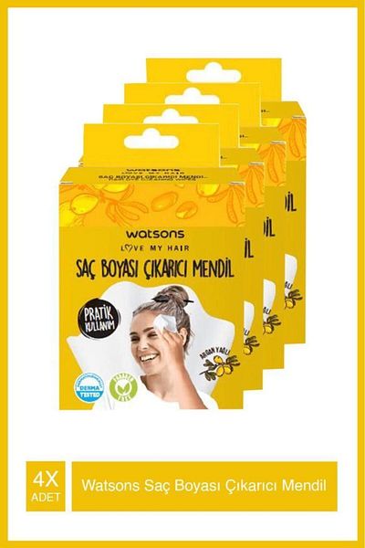 Watsons Hair Dye Remover Wipes (6Li) X4 Pieces