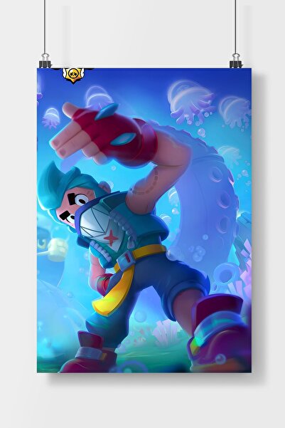 Luna Marissa Brawl Stars Oyun Poster Çerçevesiz Duvar Posteri
