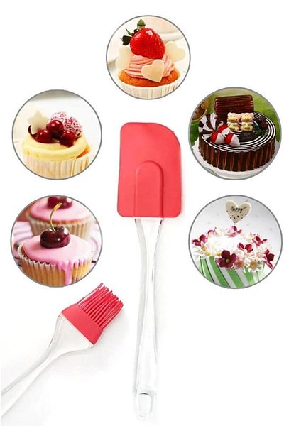 Hilamingo Home Set of 2 Silicone Brush/Spatula