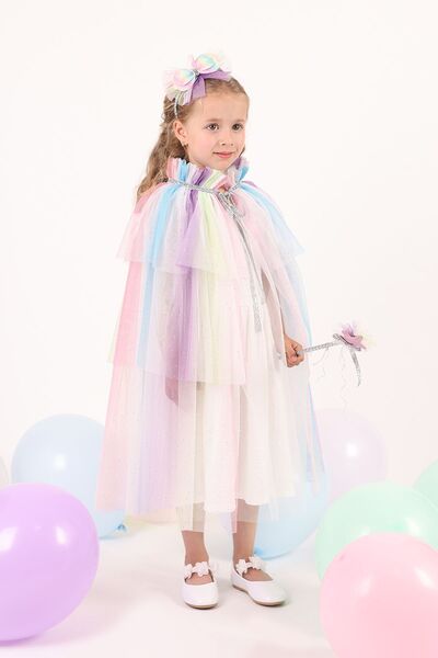 Minia Concept Kids Ogrtač za devojčice u duginim bojama - za uzrast 3-10 godi...