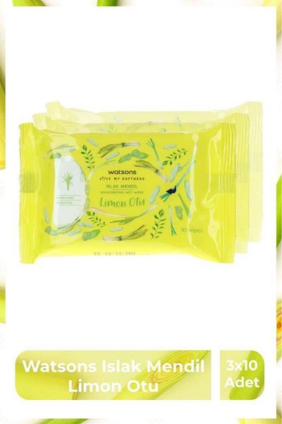 Watsons Lemon Wet Wipes - 3X10 Pieces