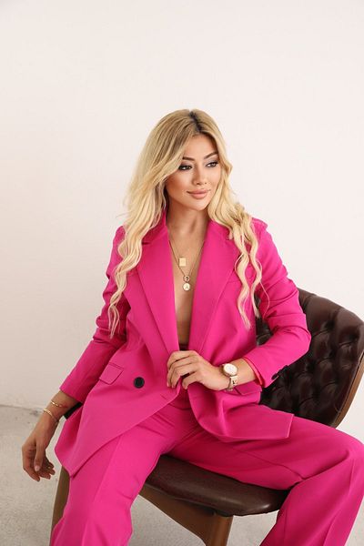 MOCCHI Oversize Women's Blazer Jacket with Button Closure