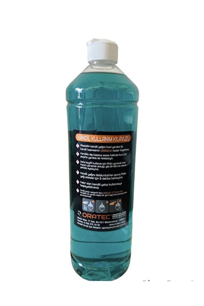 Alaaddin Zümrüt Yeşili Kandil Yağı, Kokusuz, Dumansız, İç-Dış Mekan İçin, 1000 Ml