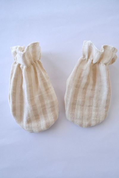runbaby Cotton Double Layer Muslin Fabric 3 Pairs Baby Gloves