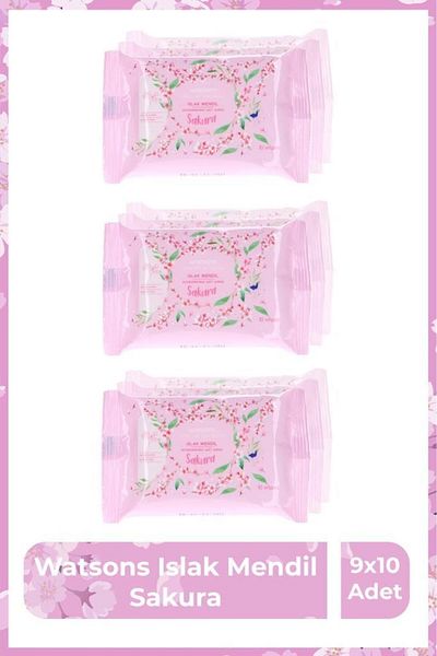 Watsons Sakura Wet Wipes - 3X10 Pieces