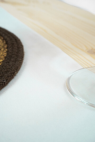 homease Velvet Textured Suede Runner Ecru (44*140)