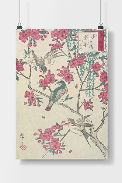 Luna Marissa Söğüt Kiraz Çiçekleri Poster Çerçevesiz Duvar Posteri