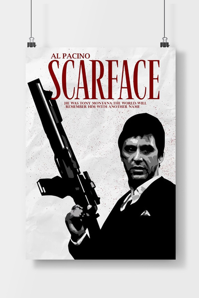 Luna Marissa Scarface Film Poster Çerçevesiz Duvar Posteri
