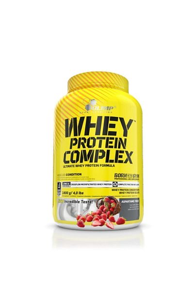 Olimp Strawberry Colored Whey Protein Complex - 48 Servings, 1800 Gr