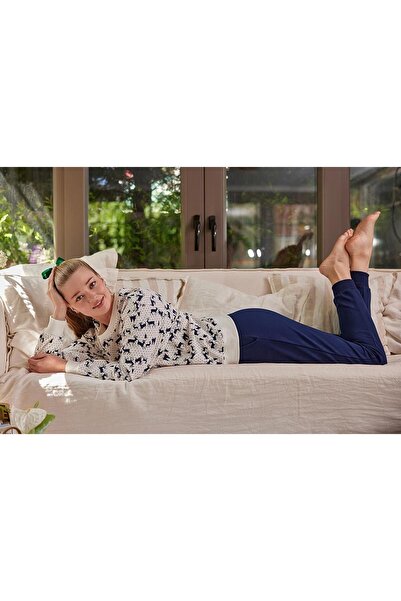 Zeyland Жіночий піжамний комплект з оленячим візерунком