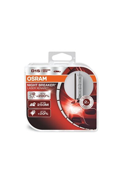 Osram D1s Night Breaker Laser Xenon Ampül %200 Parlak Işık 2 Adet