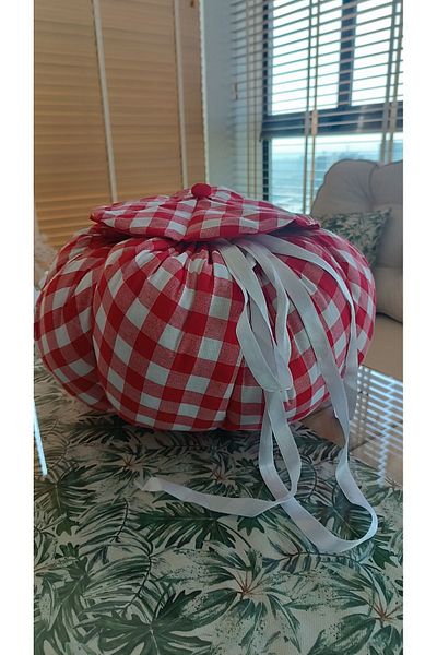 Ayşemce Yogurt and Dough Fermentation Coverall - Gingham Cover Cushion Towel