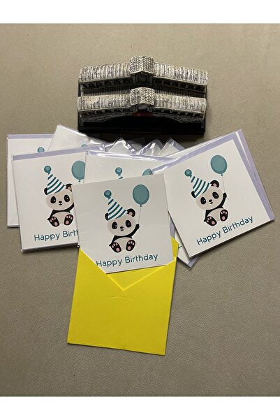 KART-10 بطاقة تهنئة بعيد ميلاد - عيد ميلاد سعيد الباندا