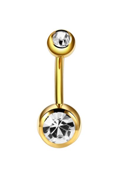 AyçaSilver Gold Altın Sarısı Göbek Piercing